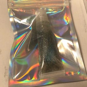 Blue and sliver lip gloss